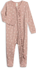 Colored Organics Baby Zip-Up Footed Sleeper with 2-Way Zipper - Newborn Organic Cotton Pajamas