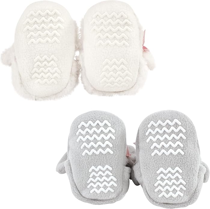 Hudson Baby Baby Animal Fleece Booties 2-pack - Image 5