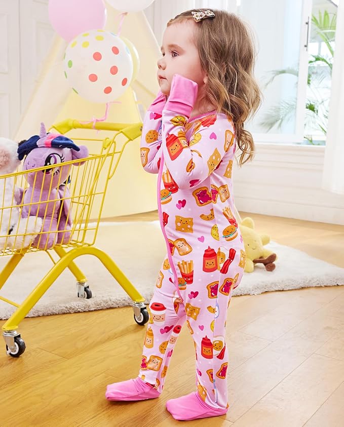 babee Reshinee Viscose derived from bamboo Baby Pajamas Convertible Footie - Image 6