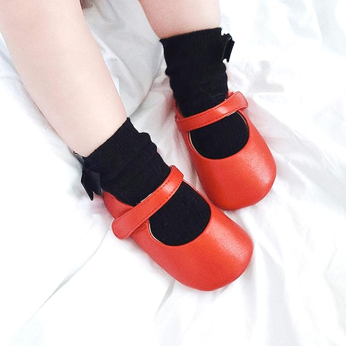 Soft Sole Baby Shoes - Infant Baby Walking Shoes Moccasins Rubber Sole Crib Shoes