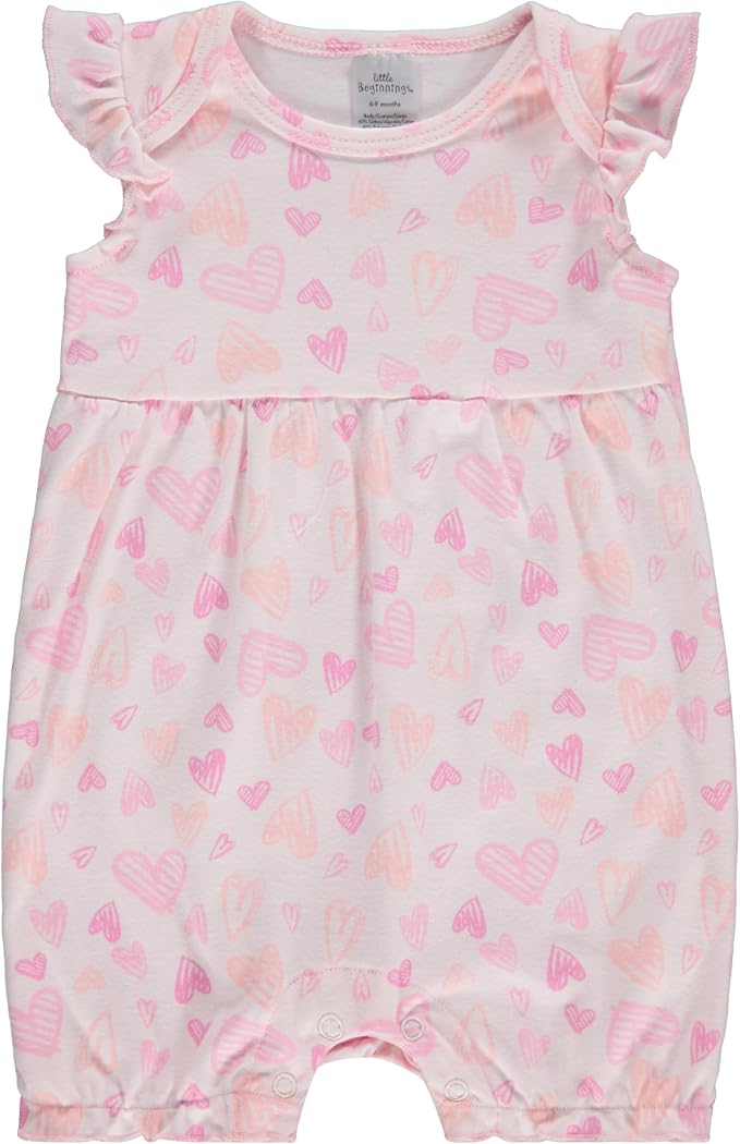 Cudlie 2-Pack Baby Girl Rompers – Soft Cotton, Everyday Comfort - Image 2