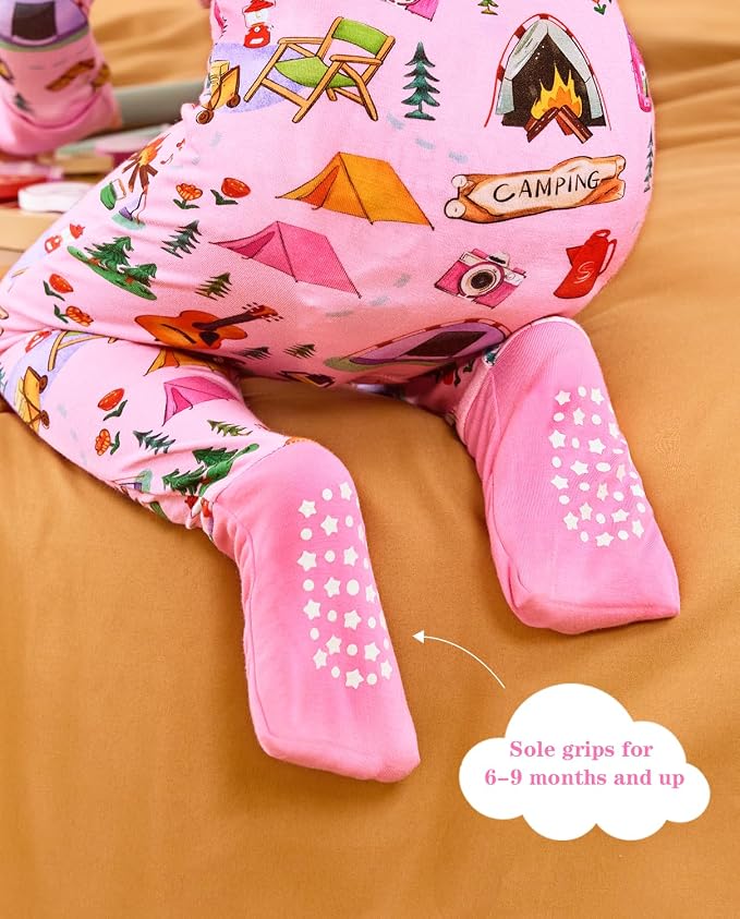 babee Reshinee Viscose derived from bamboo Baby Pajamas Convertible Footie - Image 7