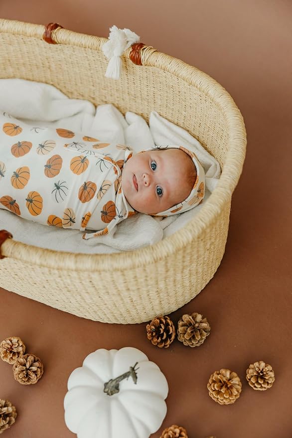 Copper Pearl Swaddle Blankets for Newborns | Soft Stretchy Receiving Blankets - Image 4