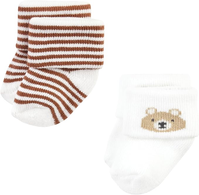 Hudson Baby Baby 8-pack Cotton Rich Newborn and Terry Socks - Image 3
