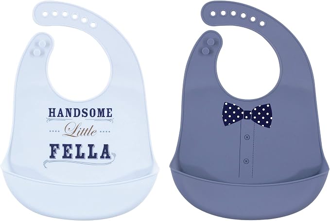 Little Treasure Unisex BabySilicone Bibs - Image 2