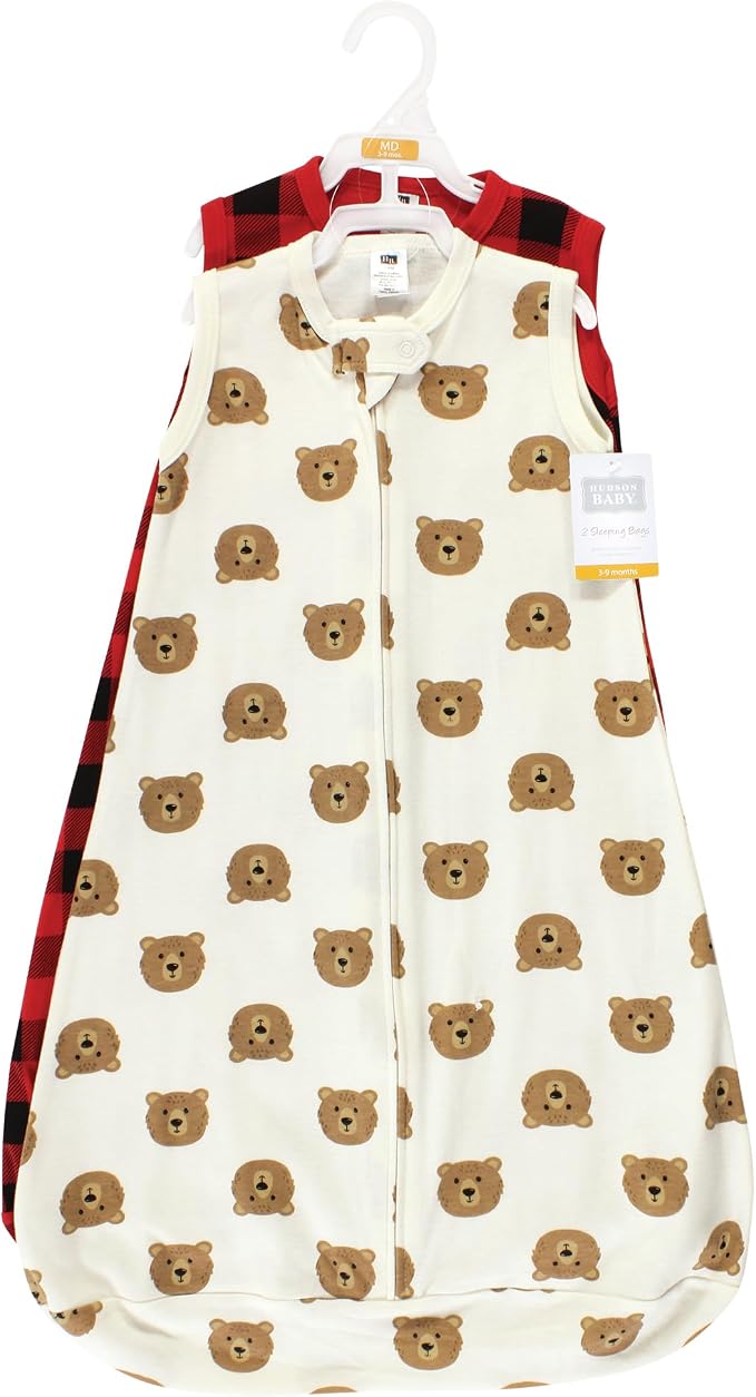 Hudson Baby Unisex Baby Cotton Long-Sleeve Wearable Sleeping Bag - Image 2