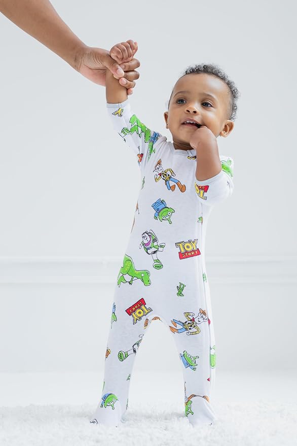 Disney Baby Boys' 2-Pack Footed One-Piece Sleep N' Play Newborn to Infant - Image 2