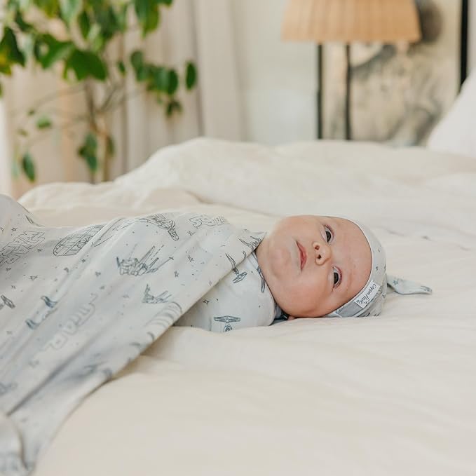 Copper Pearl Swaddle Blankets for Newborns | Soft Stretchy Receiving Blankets - Image 8