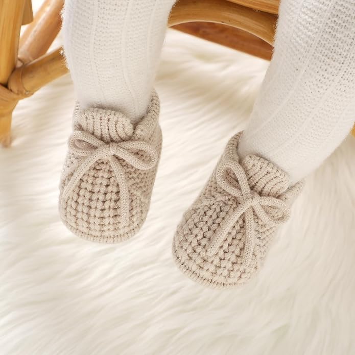 Baby Booties Newborn Baby First Shoes | Cozy Warm Knit Soft Booties - Image 2