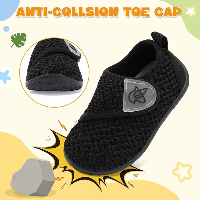LeIsfIt Baby Shoes Boys Girls First Walking Shoes Non-Slip Infant Sneakers Lightweight Slip-on Crib Sneakers for First Walkers