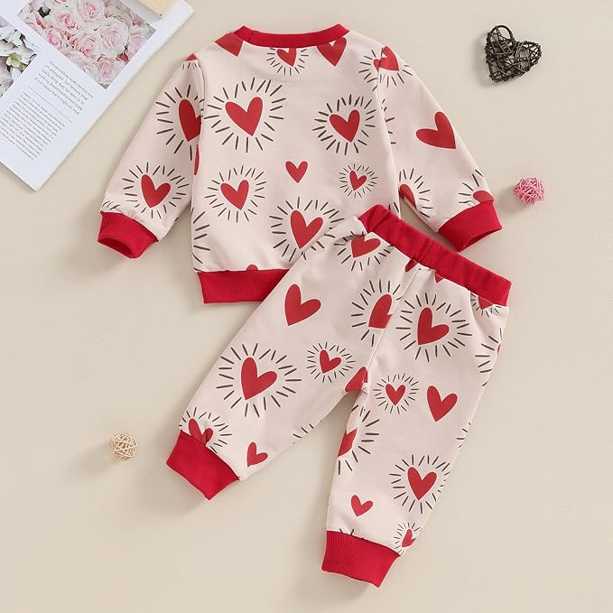 FYBITBO 2Pcs Baby Girls Fall Winter Clothes Mamas Bestie Hoodie Sweatshirt Tops - Image 6