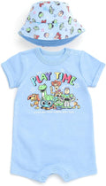 Disney Baby Boys' 2-Piece Romper and Bucket Hat Set Newborn to Infant by Disney