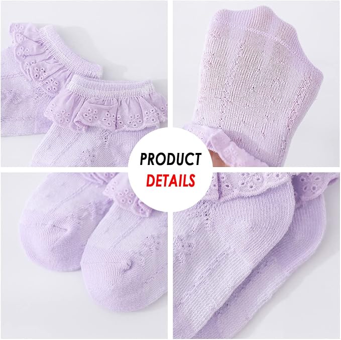 Marchare Baby Lace Socks 3 Pack - Image 5
