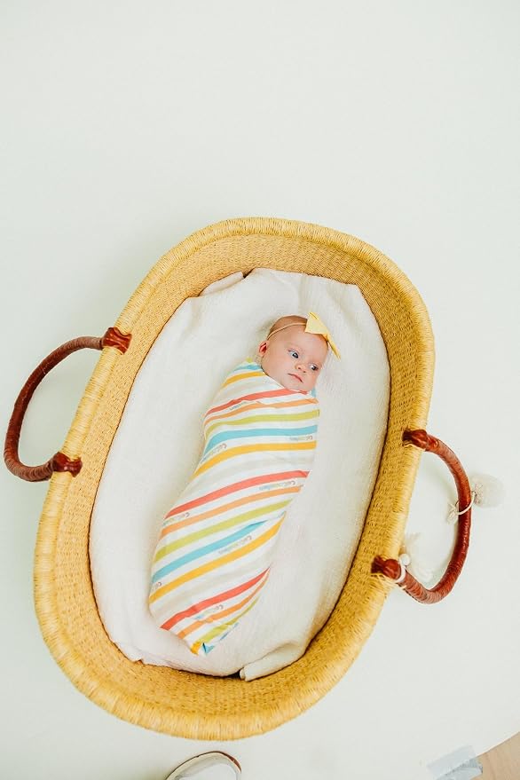 Copper Pearl Swaddle Blankets for Newborns | Soft Stretchy Receiving Blankets - Image 3