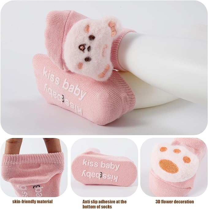 Baby Socks Non-Slip Grips for Babies - Image 4