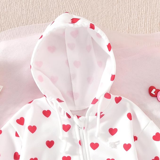 Unutiylo Unisex Baby Boys Girls Long Sleeve Infant Baby Zipper Hooded Jumpsuits - Image 5