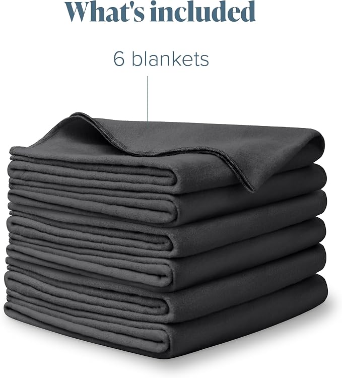 Bare Home Flannel Receiving Blanket, Premium 100% Cotton Flannel Blanket 6-Pack - Image 7