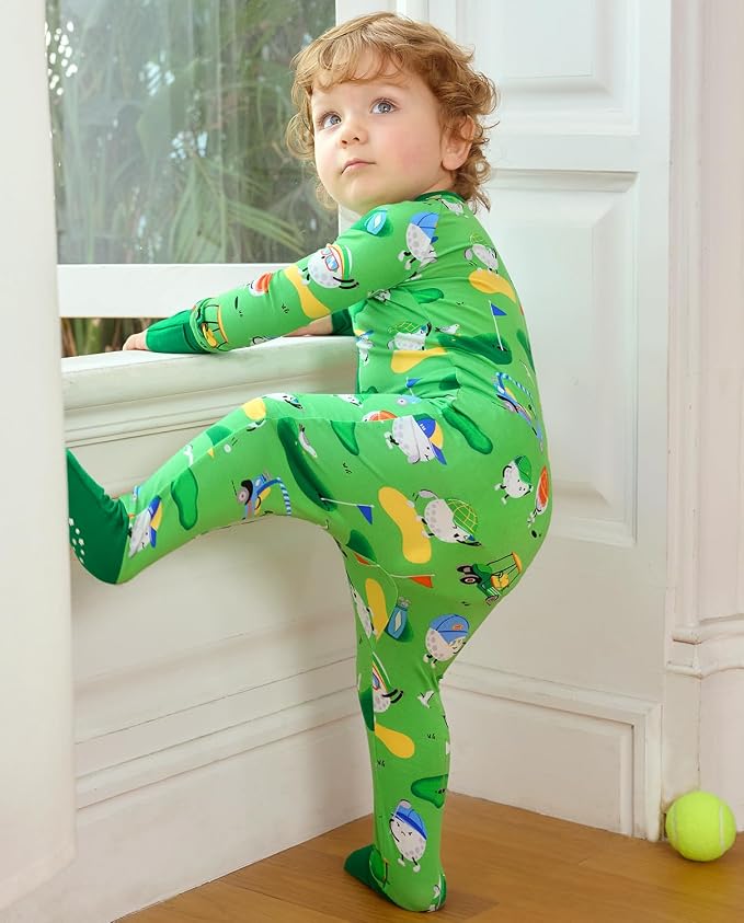 babee Reshinee Bamboo Viscose Baby Footie Pajama, Zipper Sleeper Boys Girls - Image 8