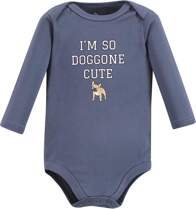 Hudson Baby baby-boys Cotton Long-sleeve Bodysuits 3-pack - Image 3