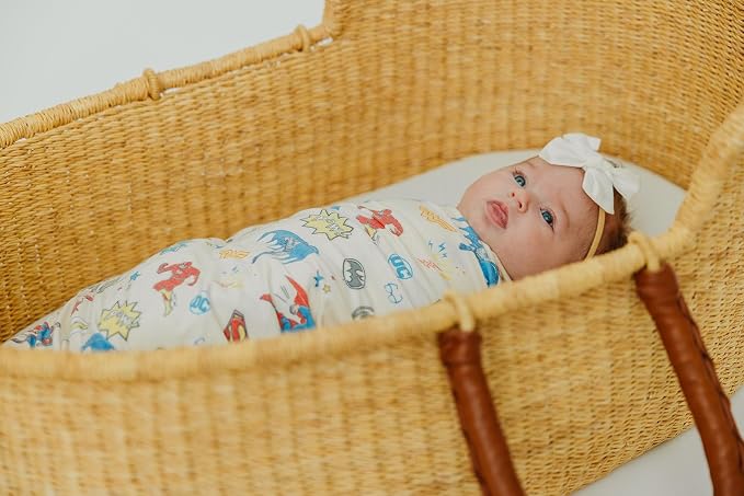 Copper Pearl Swaddle Blankets for Newborns | Soft Stretchy Receiving Blankets - Image 3