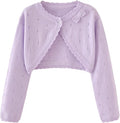 Toddler Girls Cardigan Sweater Bolero Shrug Baby Kids Long Sleeve Cropped Dress by Miccina
