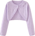 Toddler Girls Cardigan Sweater Bolero Shrug Baby Kids Long Sleeve Cropped Dress by Miccina