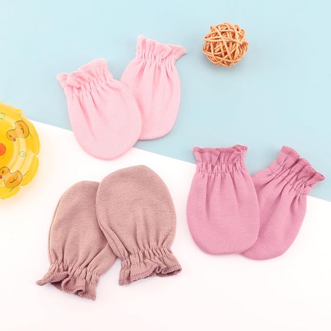 BQUBO 12 Pairs Baby Mittens Newborn Infant Mittens No Scratch Cotton Elastic - Image 7