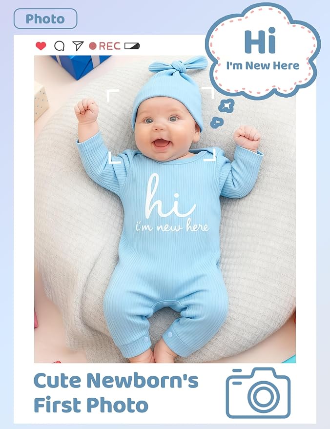 Babymine Newborn Coming Home Outfit Unisex Baby Clothes - Image 2