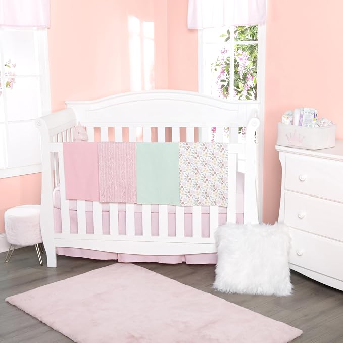 EVERYDAY KIDS 4 Pack of Soft Flannel Receiving Baby Blanket Set - Image 2