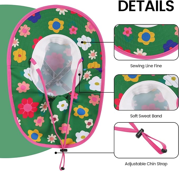 Baby Sun Hat with Neck Flap UPF 50+ - Image 3