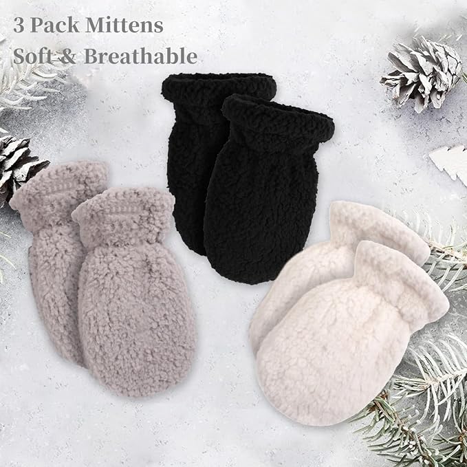 Zsedrut Baby Boys Winter Glove Warm Toddler Infant Girls Mittens Fleece Lined - Image 7