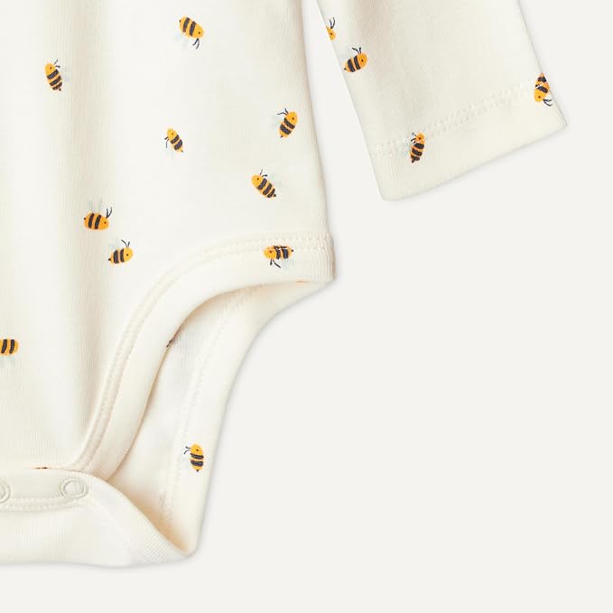 Amazon Essentials Baby Girls' Long-Sleeved Ruffle Bodysuits - Image 3