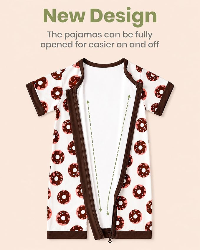 OPAWO Bamboo Sleepers for Baby Boy Pajamas Bamboo Pajamas Baby Romper 0-24M | 2 - Image 7