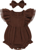 TITKKOP Ruffle Bubble Romper for Baby Girl | One-Piece Shorts Jumpsuit | Summer by TITKKOP