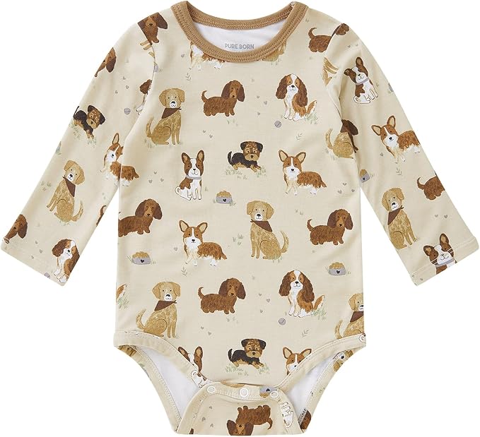 pureborn Baby Girls Boys Bodysuit Super Soft Cotton Romper 0-24 Months | by pureborn