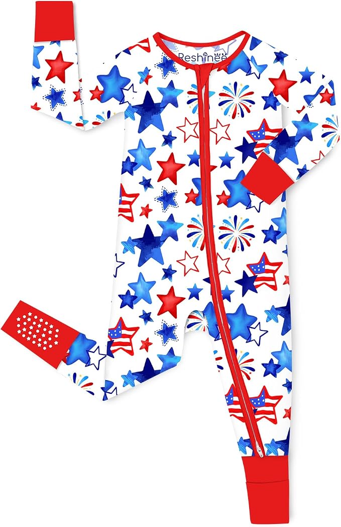 babee Reshinee Bamboo Viscose Baby Footie Pajama, Zipper Sleeper Boys Girls by babeeReshinee