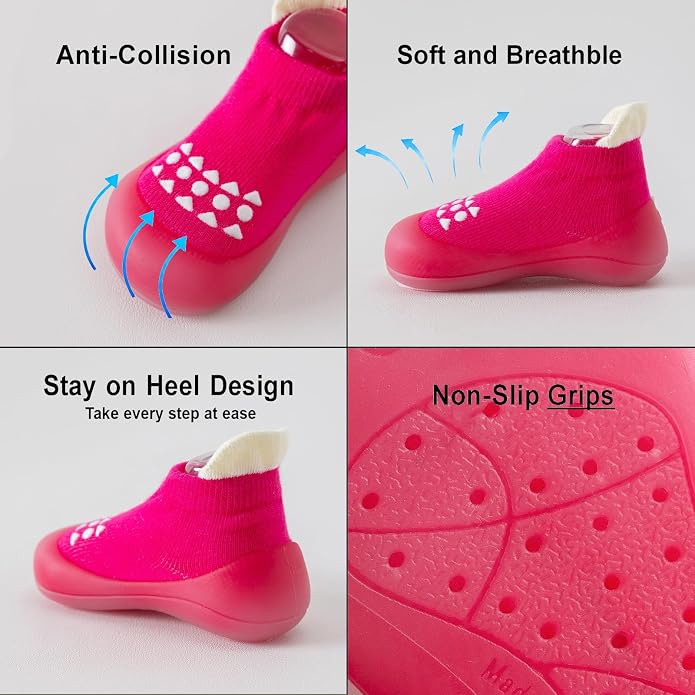 Hstyle Baby Sock Shoes Toddler Boys Walking Shoes Infant Slippers Sneakers | - Image 7