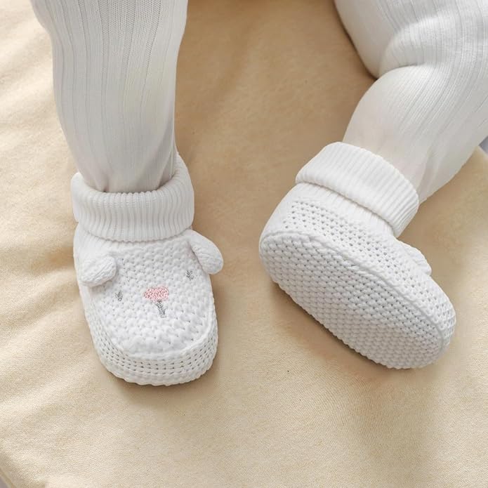 Newborn Shoes Knit Soft Baby Sock Booties - Image 2