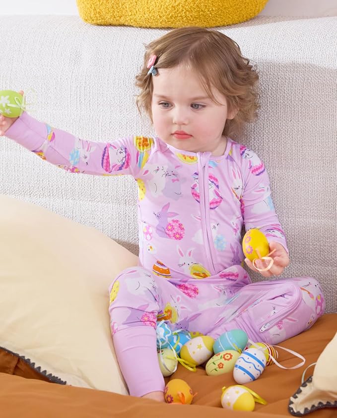 babee Reshinee Viscose Derived from Bamboo Baby Footie Pajamas Convertible - Image 3