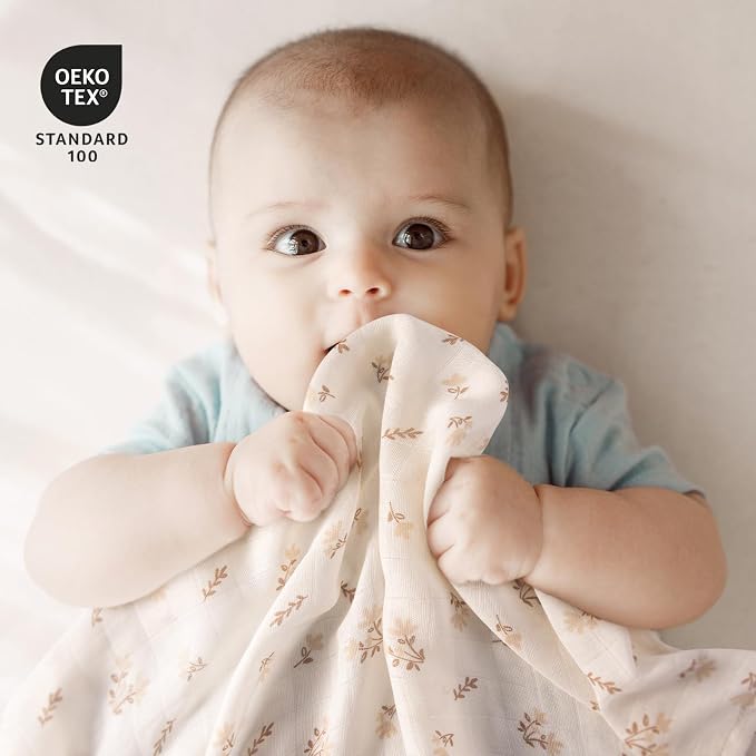 GLLQUEN BABY Receiving Blankets Muslin Swaddle Blanket - Image 2