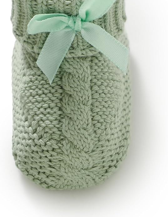 Baby Booties Newborn 100% Cotton Cozy Knit First Shoes | Soft Cute Shower Gift - Image 7