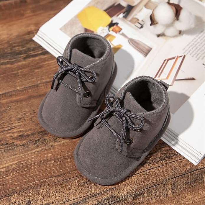 Meckior Baby Booties Newborn Infant Unisex Baby Girls Boys Velvet Rubber - Image 2