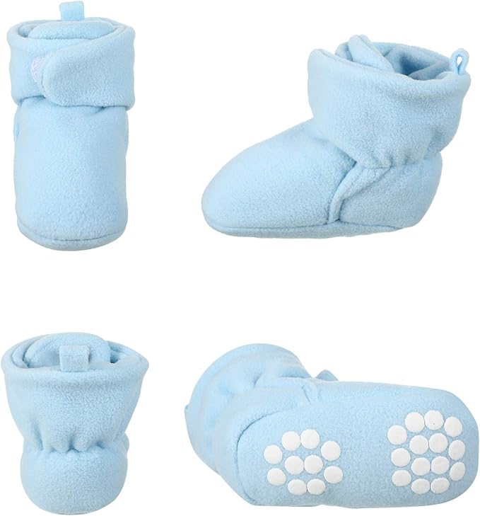 SATINIOR 3 Pairs Unisex Cozy Fleece Baby Booties - Image 2