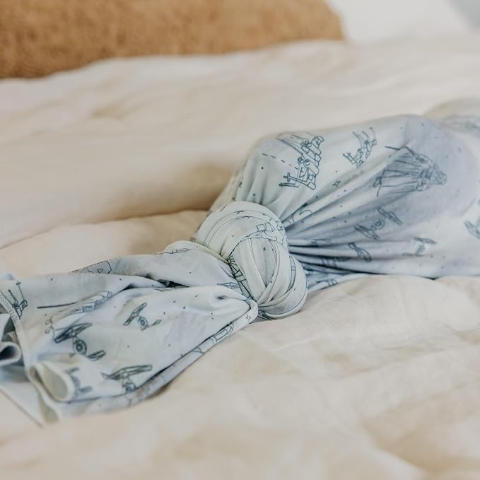 Copper Pearl Swaddle Blankets for Newborns | Soft Stretchy Receiving Blankets - Image 6