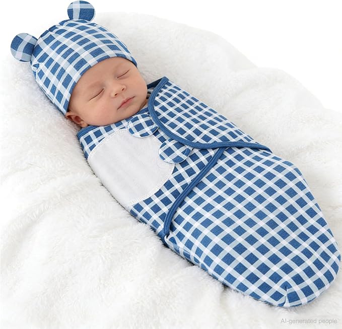 Unisex 3-Pack Baby Swaddles for Newborns - Image 4
