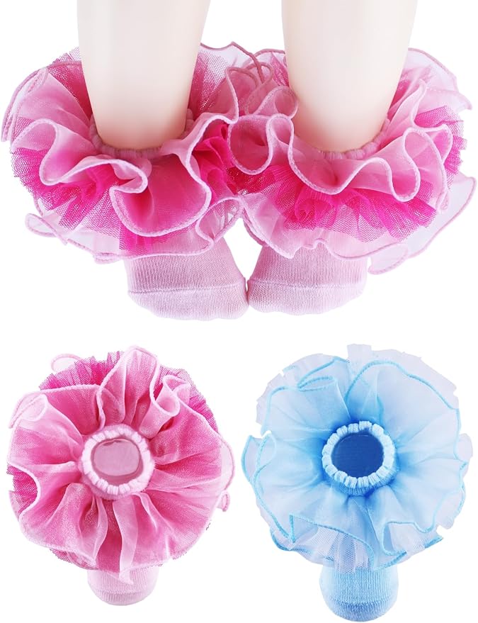 PrinceSasa Little Baby Girl Princess Lace Ruffles Socks Set by PrinceSasa