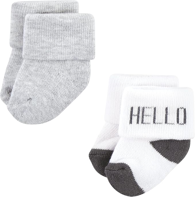 Hudson Baby Baby 8-pack Cotton Rich Newborn and Terry Socks - Image 5