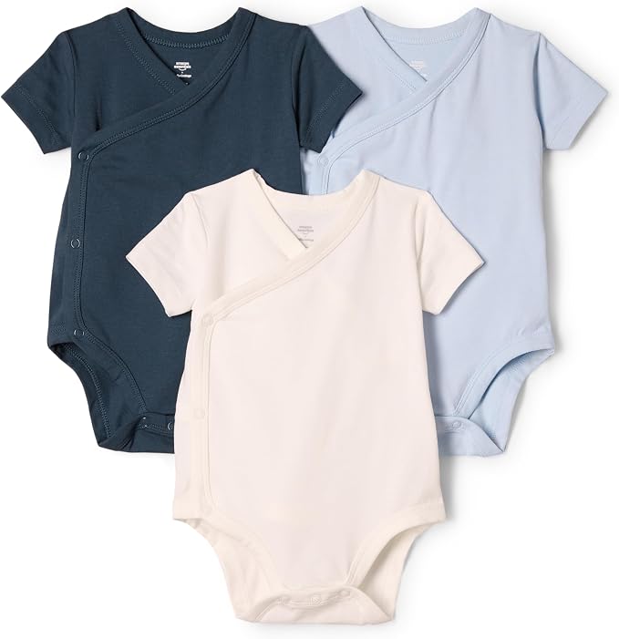 Amazon Essentials x Sofia Grainge Unisex Babies' Side Snap Short Sleeve Bodysuit by AmazonEssentials