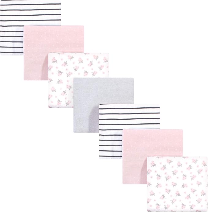 Hudson Baby Unisex Baby Cotton Flannel Receiving Blankets Bundle, One Size by HudsonBaby