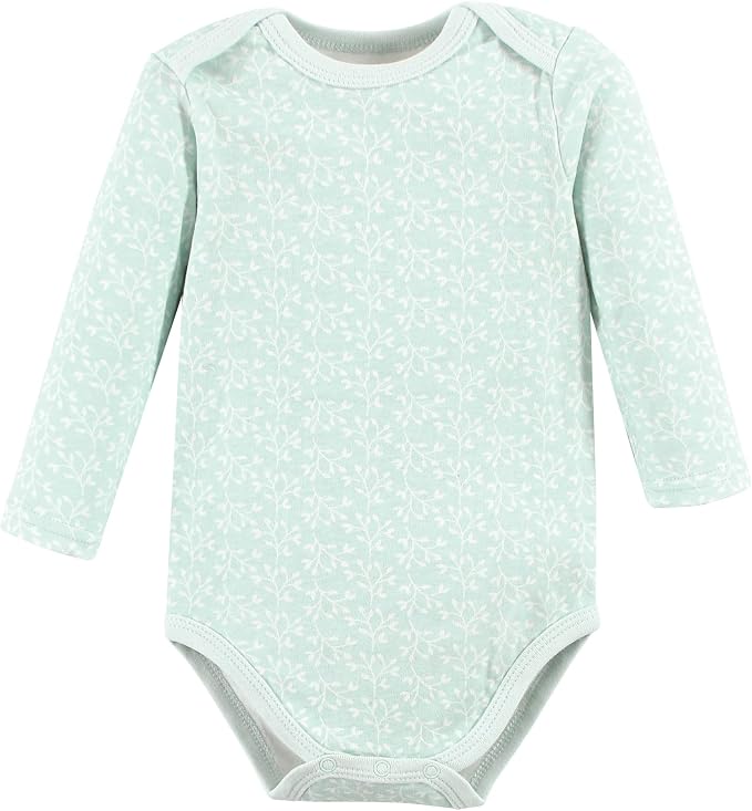 Hudson Baby Baby Girls' Cotton Long-sleeve Bodysuits 3-pack - Image 4